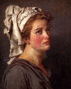 Jacques-Louis David, Louis David Portrait Of A Young Woman In A Turban